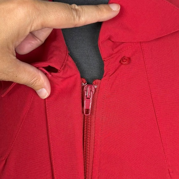 Jockey Person to Person Red Zip Jacket XS NWT, Collared, Zip Pockets, Minimalist - Picture 6 of 11